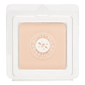 Honeybee Gardens front pan Avignon showing pale light neutral shade and compact-ready refill benefit