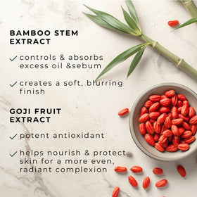 Honeybee Gardens ingredient label highlighting botanical extracts and vitamin E