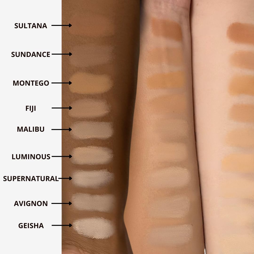 Honeybee Gardens pressed powder tucked inside a travel bag illustrating portability and on-the-go touch-ups
