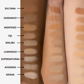 Honeybee Gardens arm swatch illustrating true shade payoff and coverage benefit