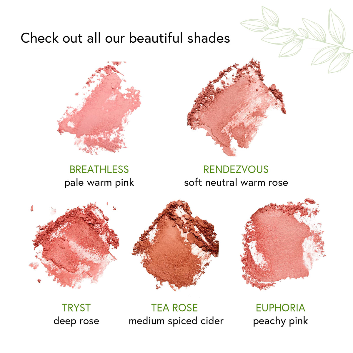 Honeybee Gardens blush worn on deep skin showing luminous finish benefit: flattering pigmentation