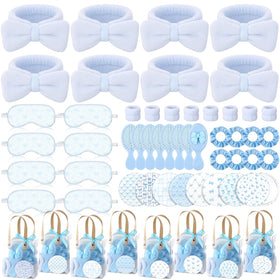 Honeydak front packaging showing full blue spa set and organized gift bags benefit ready gifting