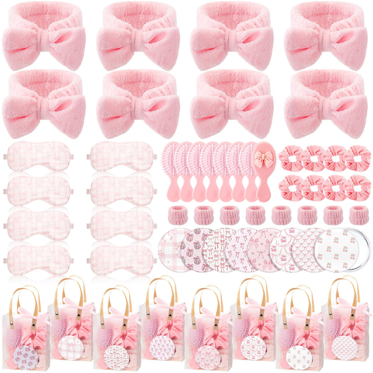 Honeydak front packaging showing complete pink sleepover kit and contents