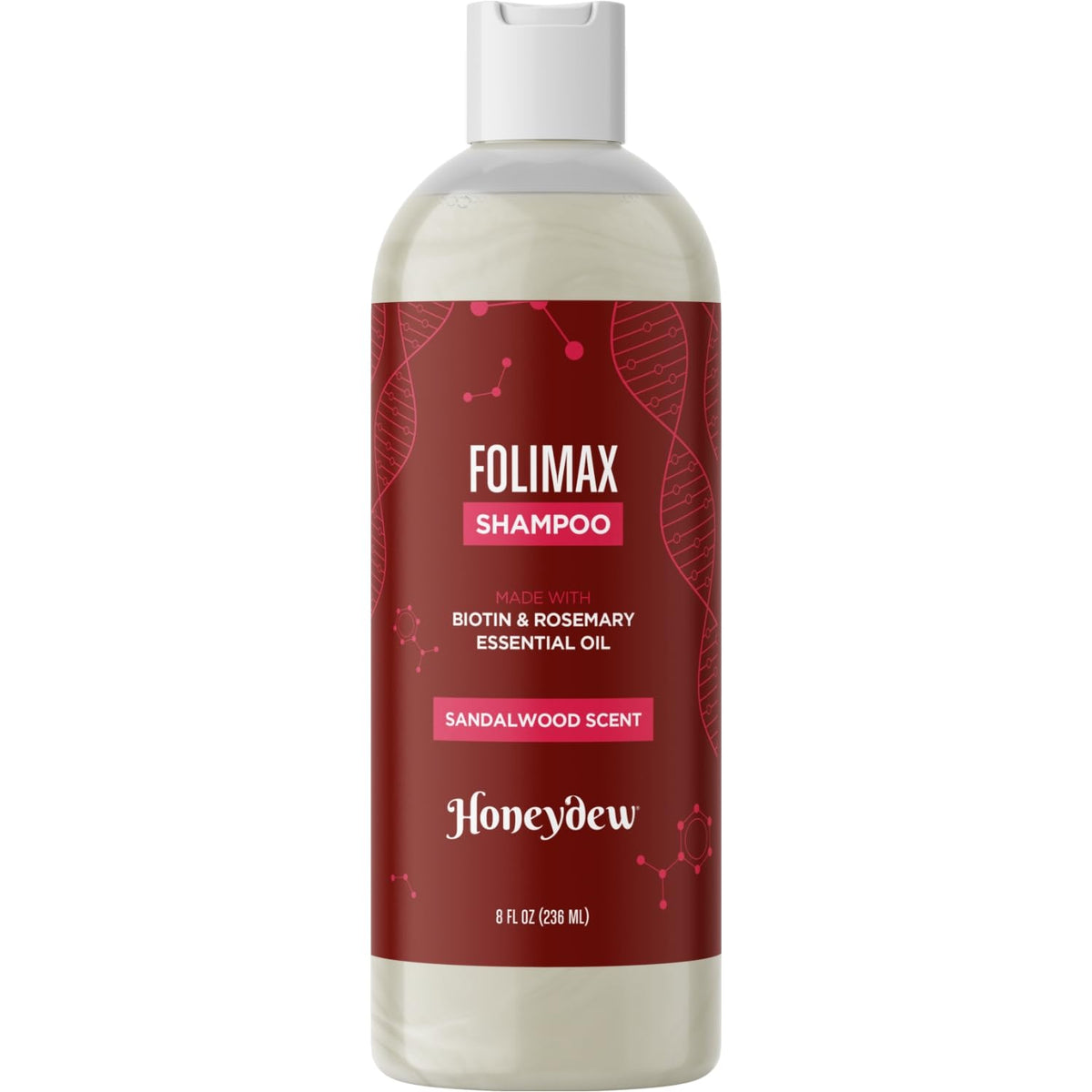 HONEYDEW Folimax botanical oils flatlay showing natural ingredient benefits
