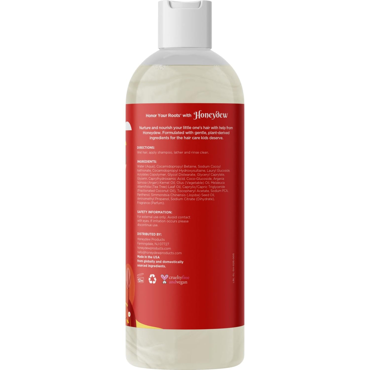 HONEYDEW wet hair wash demonstration showing effective scalp cleansing