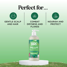 Rosemary, tea tree, jojoba beside HONEYDEW bottle, highlighting natural oils