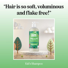 HONEYDEW shampoo texture pouring, showing smooth hydrating formula