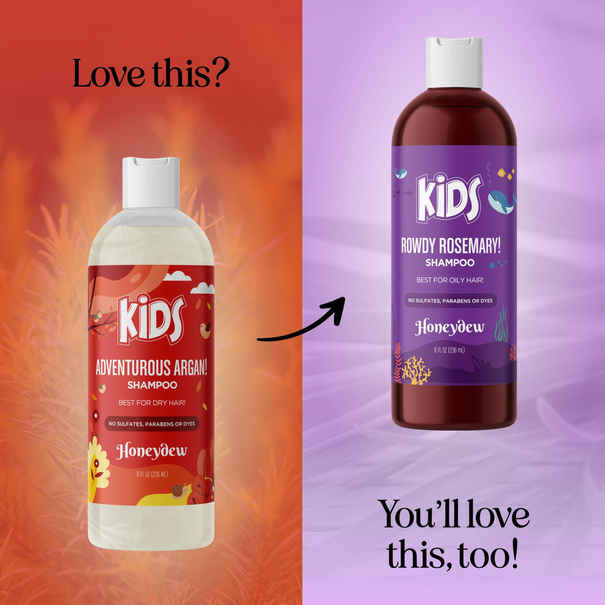 HONEYDEW bottle beside a child’s hand showing family-friendly size