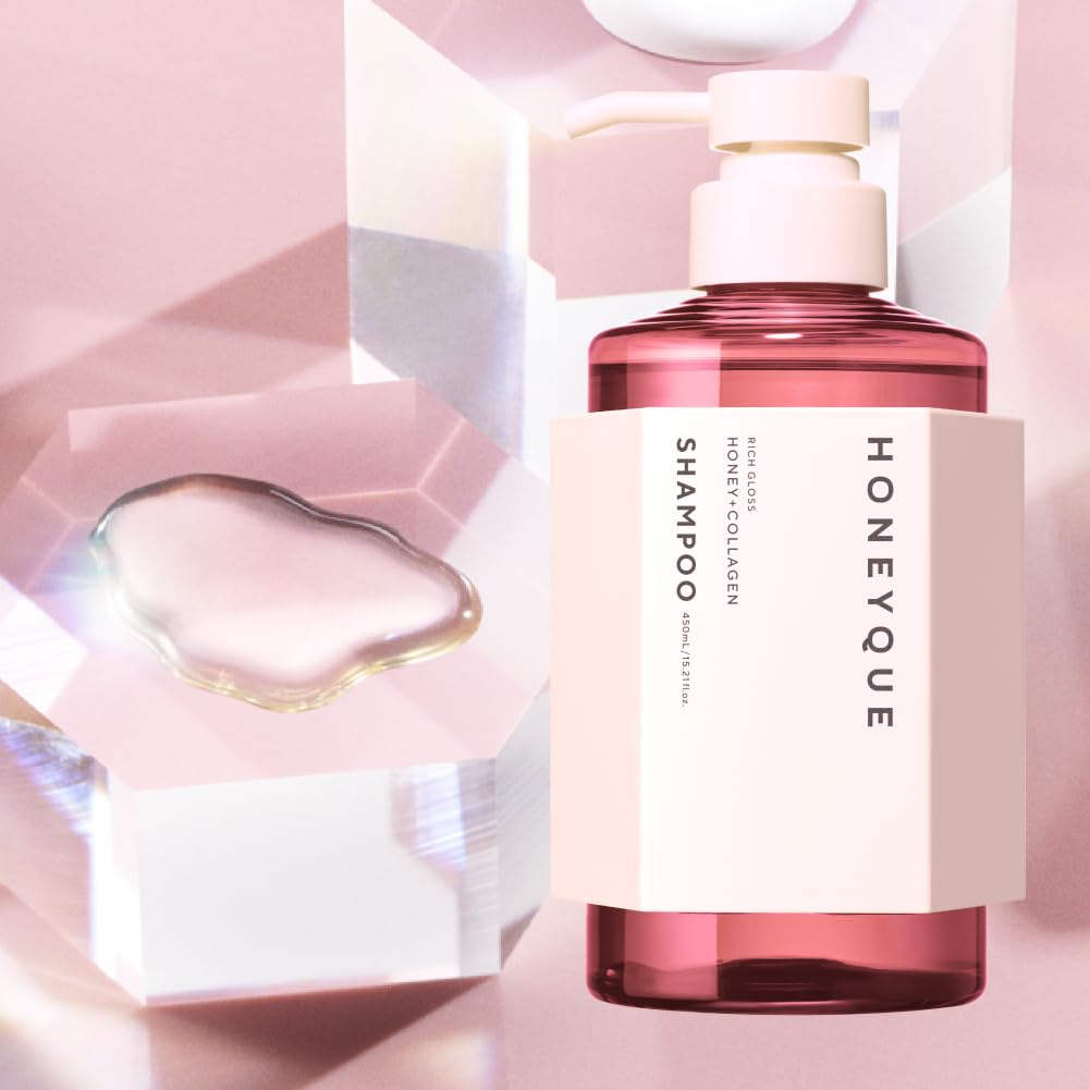 HONEYQUE pump dispensing creamy shampoo texture for controlled, no-waste use