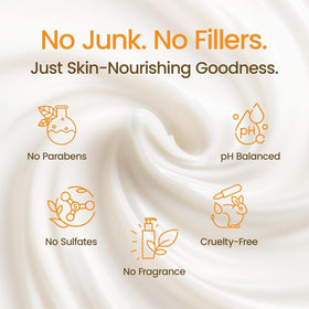 Honeyskin applied on forearm showing instant soothing and visible moisture