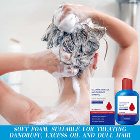 HONGYUNDA shampoo foam texture closeup revealing gentle lather benefit