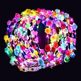 HONLYNE front packaging showing 54 LED flower crowns and value pack benefit