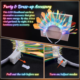 HONLYNE LED headband side profile demonstrating slim design and comfortable fit
