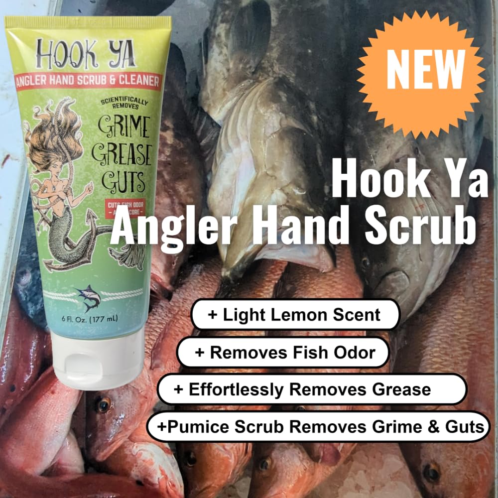 Hook'Ya used on boat deck showing quick fish smell removal