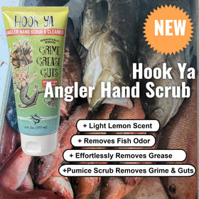 Hook'Ya used on boat deck showing quick fish smell removal