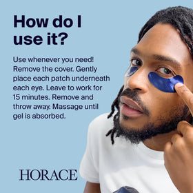 HORACE application demo on male model showing quick 15-minute use