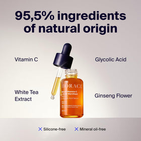 HORACE serum texture on skin highlighting lightweight absorbency