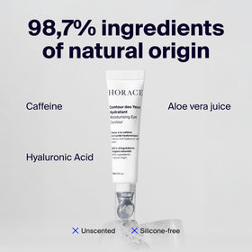 HORACE cream texture closeup highlighting hydrating smooth consistency benefit