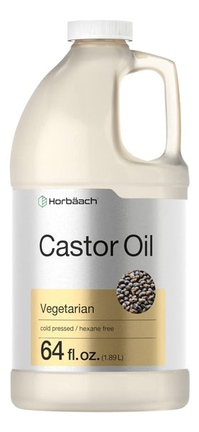 Horbäach front bottle showing large 64oz size and clean packaging benefit