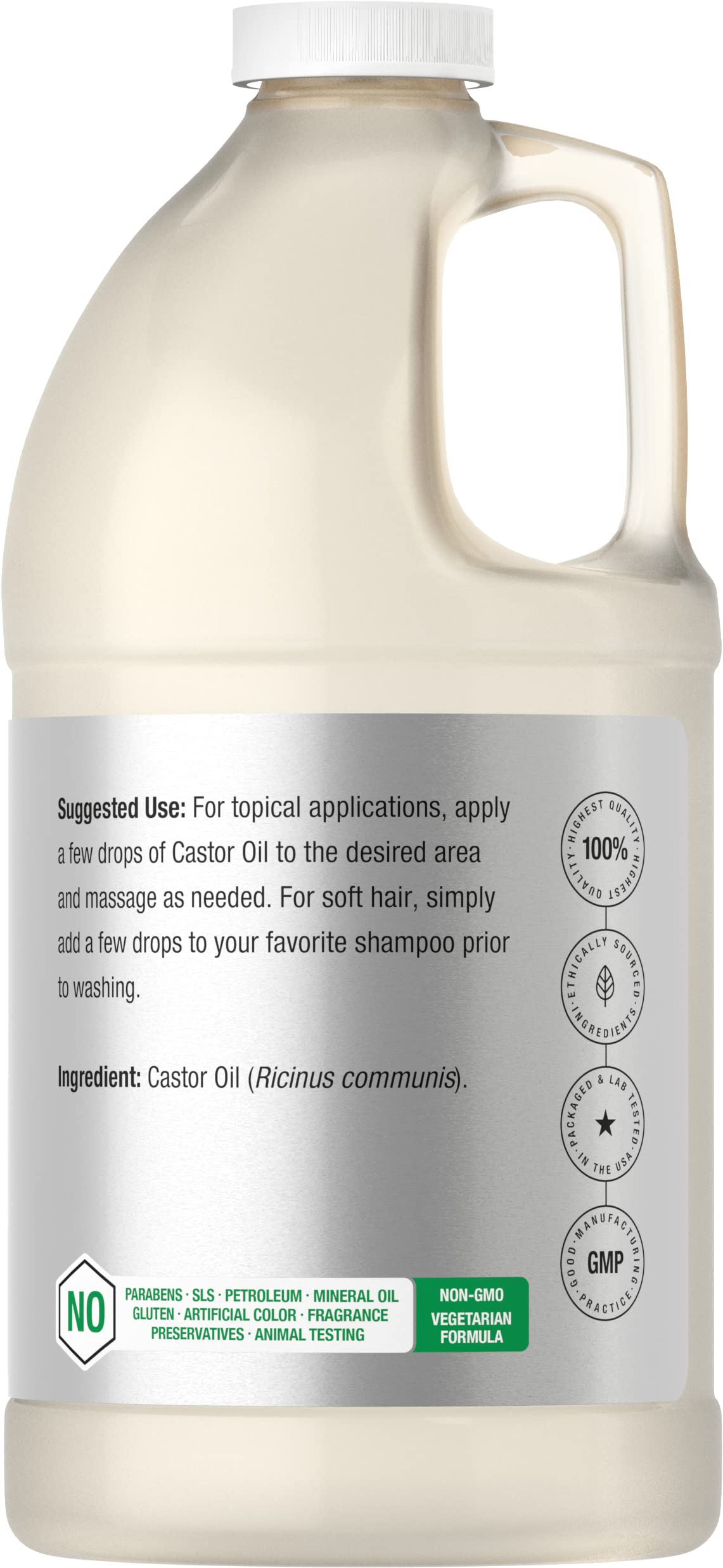 Horbäach label closeup highlighting cold-pressed and hexane-free assurance