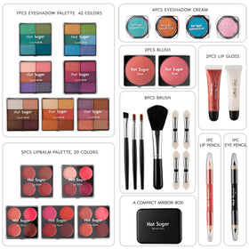 Hot Sugar brushes and pencils displayed for easy application and learning