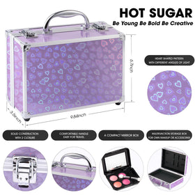 Hot Sugar open eyeshadow palette close-up showing pigments and blendability