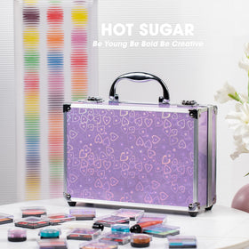 Hot Sugar teen using kit mirror for quick touch-ups, ideal for travel