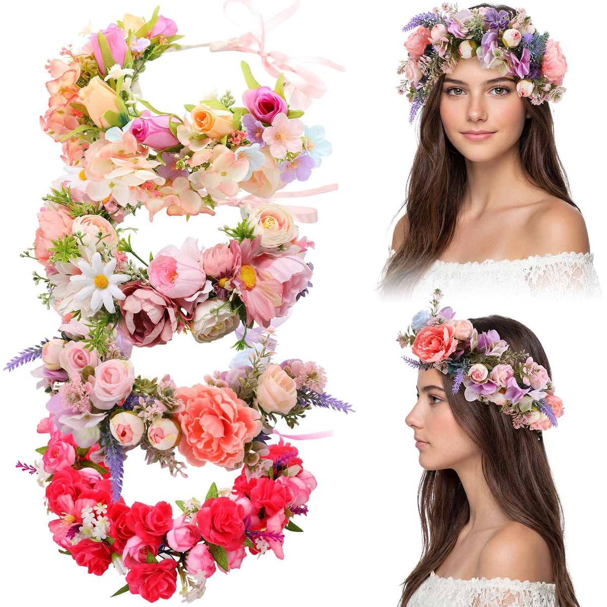 Hoteam four-piece crowns front view showing variety and styling options