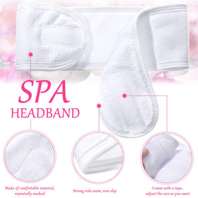 Hoteam headband in use during facial keeping hair back and eyes clear