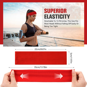 Hotop headband worn during yoga demonstrating secure hold