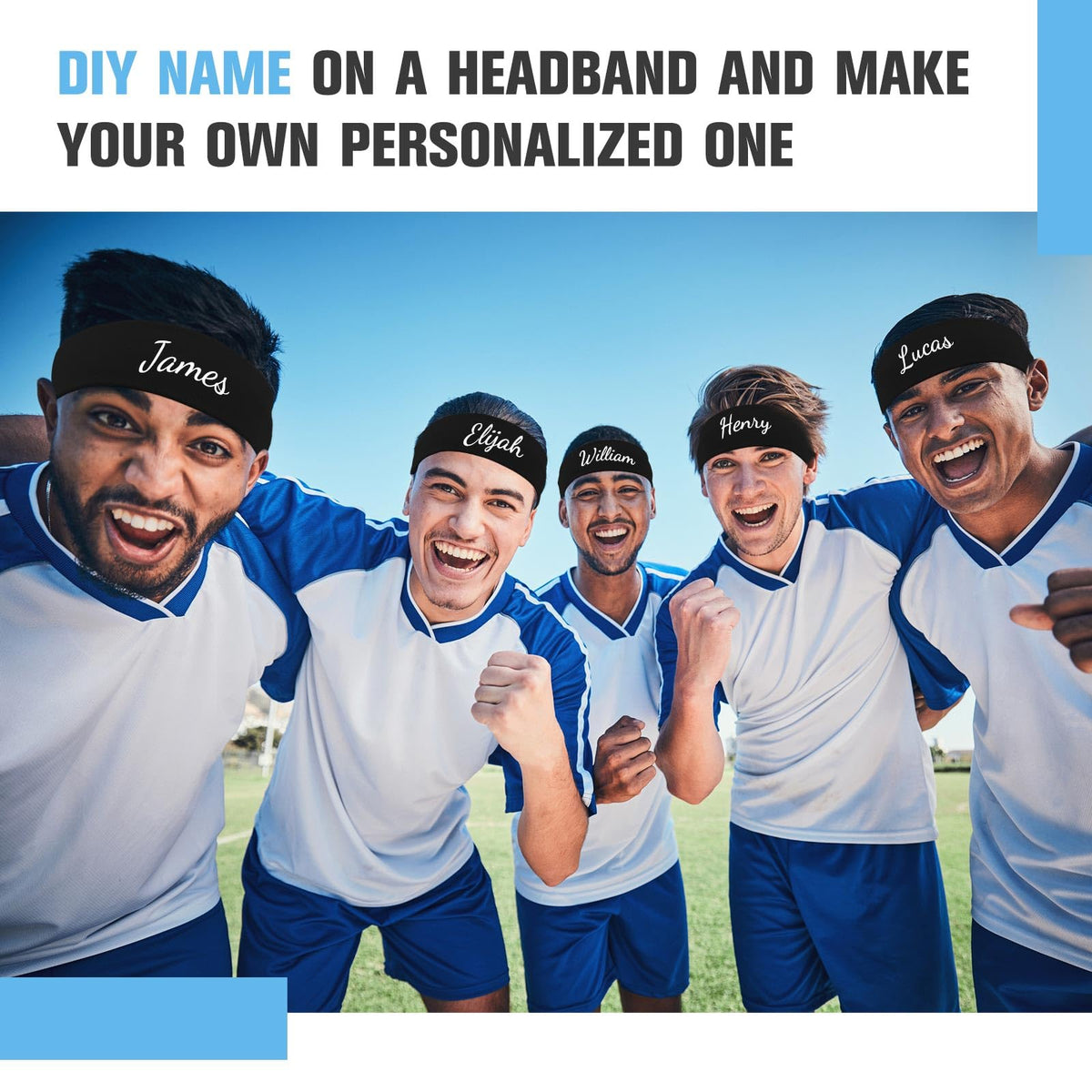 Hotop headband beside ruler showing size and fit clarity benefit