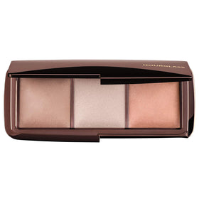 HOURGLASS ambient palette front packaging showing three powders and compact for polished finishing