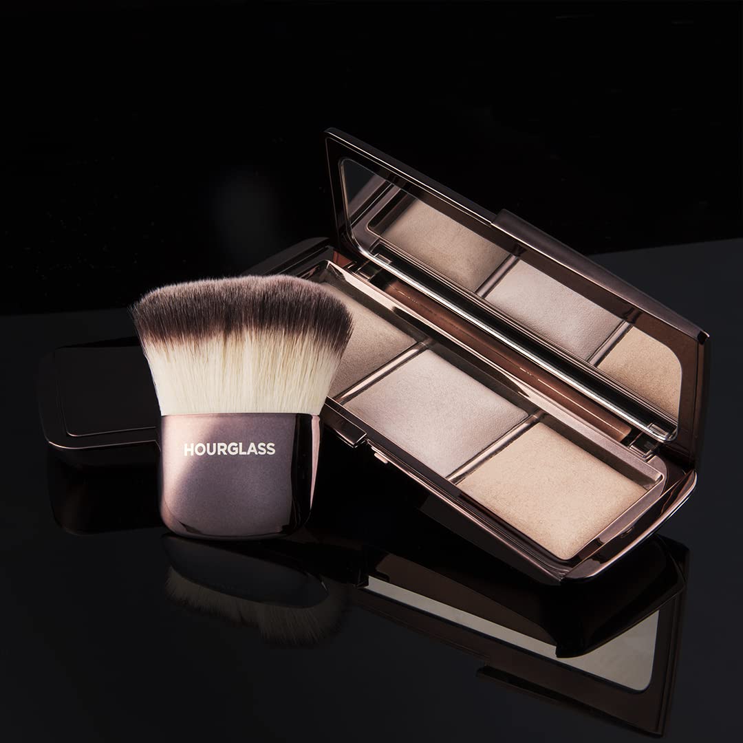 HOURGLASS ambient palette in use on cheek showing luminous blend and natural-looking glow