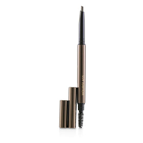 Hourglass pencil in use on model brow blending for natural defined shape