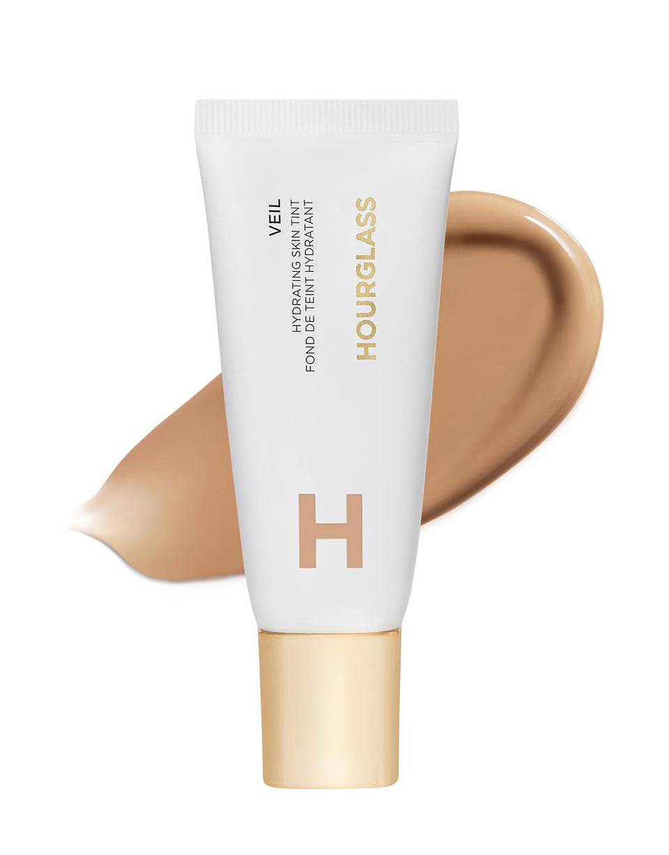 HOURGLASS bottle front view showing clean packaging and radiant finish