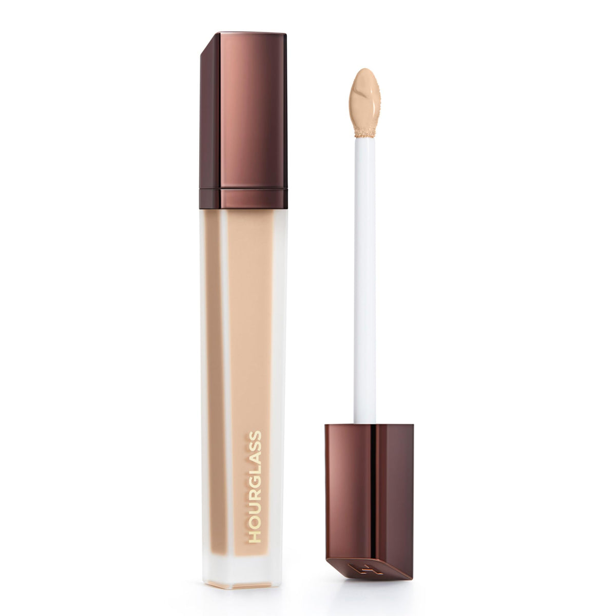 Hourglass product front packaging showing sleek tube and branding benefits
