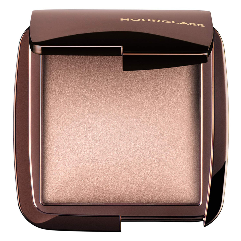 HOURGLASS Luminous Light compact front view showing sleek packaging and luminous finish