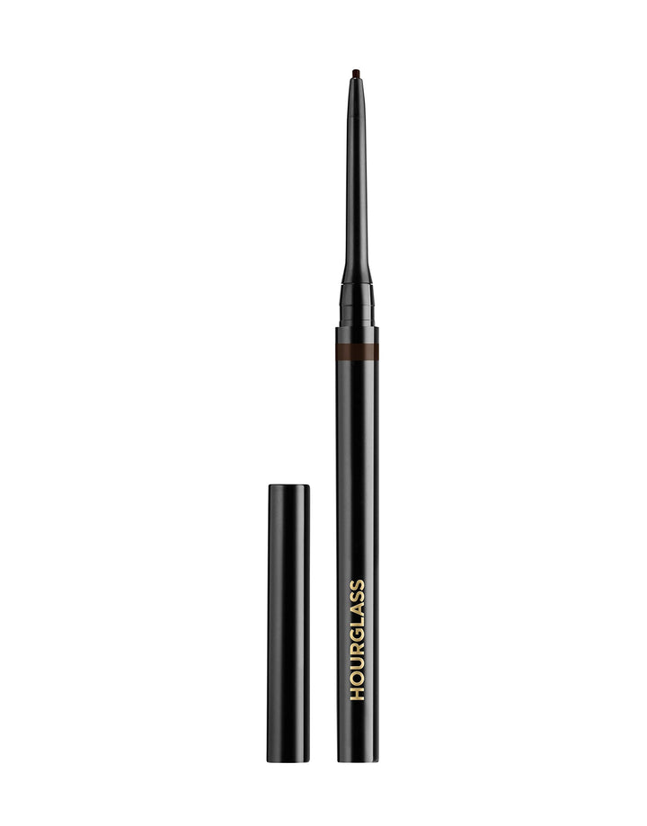 HOURGLASS mechanical gel liner front packaging showing sleek pencil, easy portability benefit