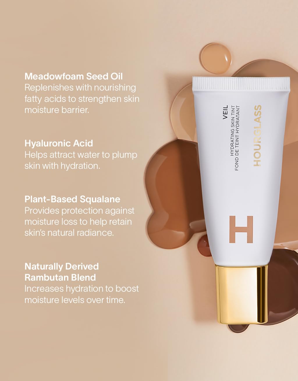 HOURGLASS skin tint in natural light illustrating luminous glow