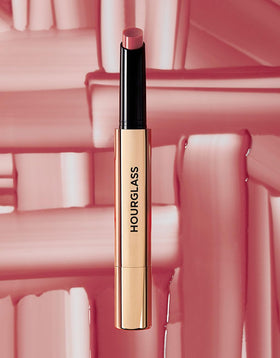 HOURGLASS Phantom application on model demonstrating sheen, plumping effect, and everyday wear