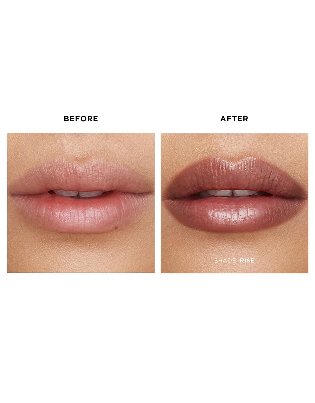 HOURGLASS Phantom Rise 100 on lips demonstrating hydration and plumping effect