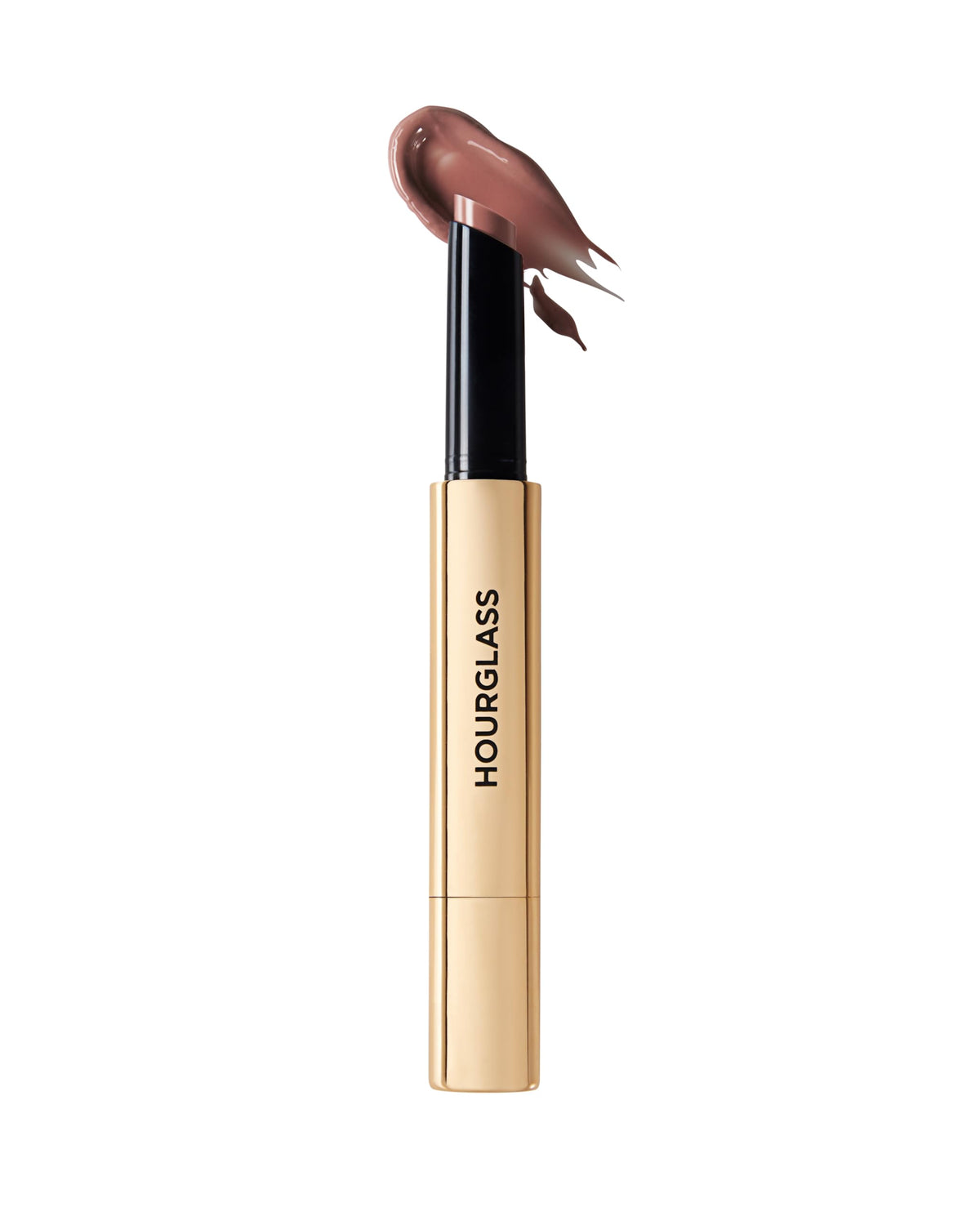 HOURGLASS Phantom Rise 100 texture swipe highlighting smooth, non-sticky balm