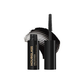 Hourglass travel-size front packaging showing compact mascara tube and brand