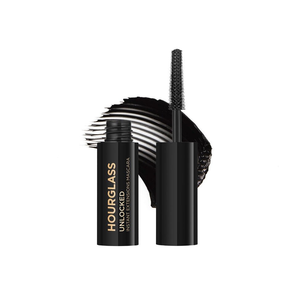 Hourglass travel-size front packaging showing compact mascara tube and brand