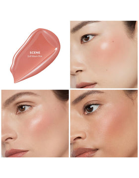 Hourglass silky texture swatched to show blendable formula and smooth finish