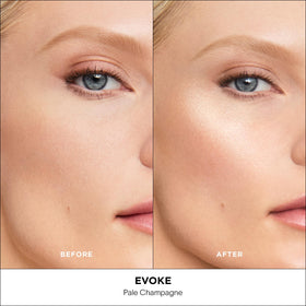 HOURGLASS applied to model cheekbones for natural lifted radiant effect