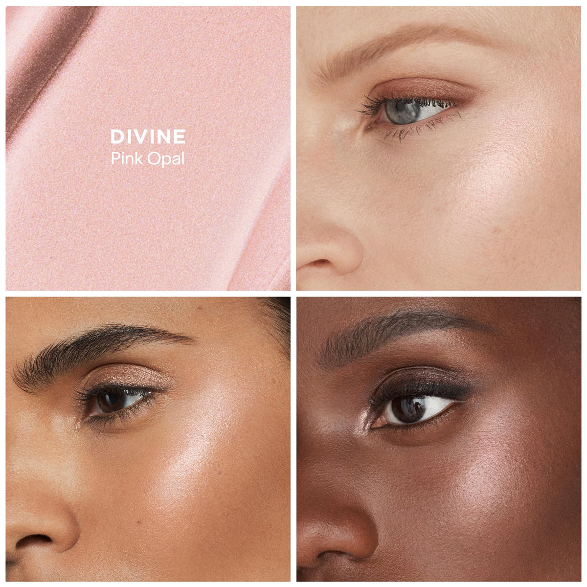 HOURGLASS liquid texture close-up on skin, demonstrates silky, luminous finish