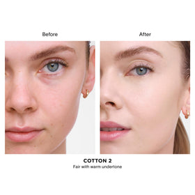 HOURGLASS creamy texture swipe illustrating smooth blendability benefit
