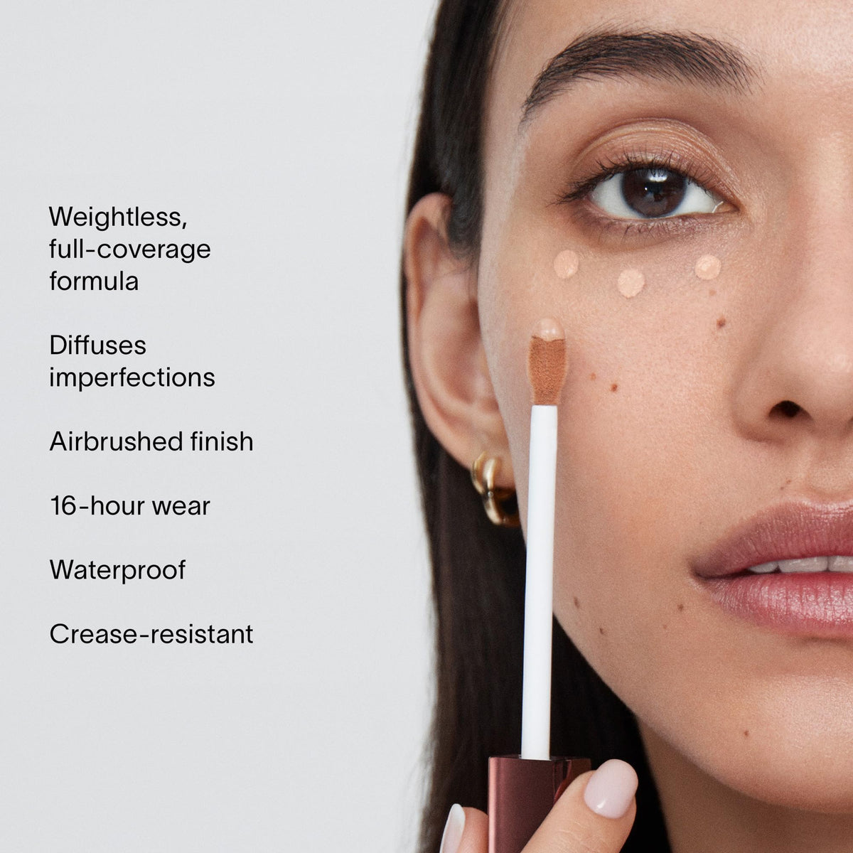 HOURGLASS blended forearm comparison showing full coverage and natural finish