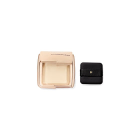 HOURGLASS compact front view showing travel-ready design and sleek finish